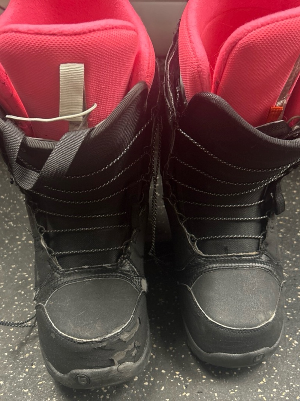 Burton Black and Pink Kids Snowboard Boots